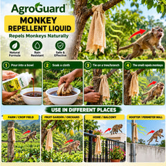 AgroGuard 400 മില്ലി കുരങ്ങ് റിപ്പല്ലർ ലിക്വിഡ് കുപ്പി