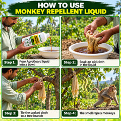 AgroGuard 400 മില്ലി കുരങ്ങ് റിപ്പല്ലർ ലിക്വിഡ് കുപ്പി